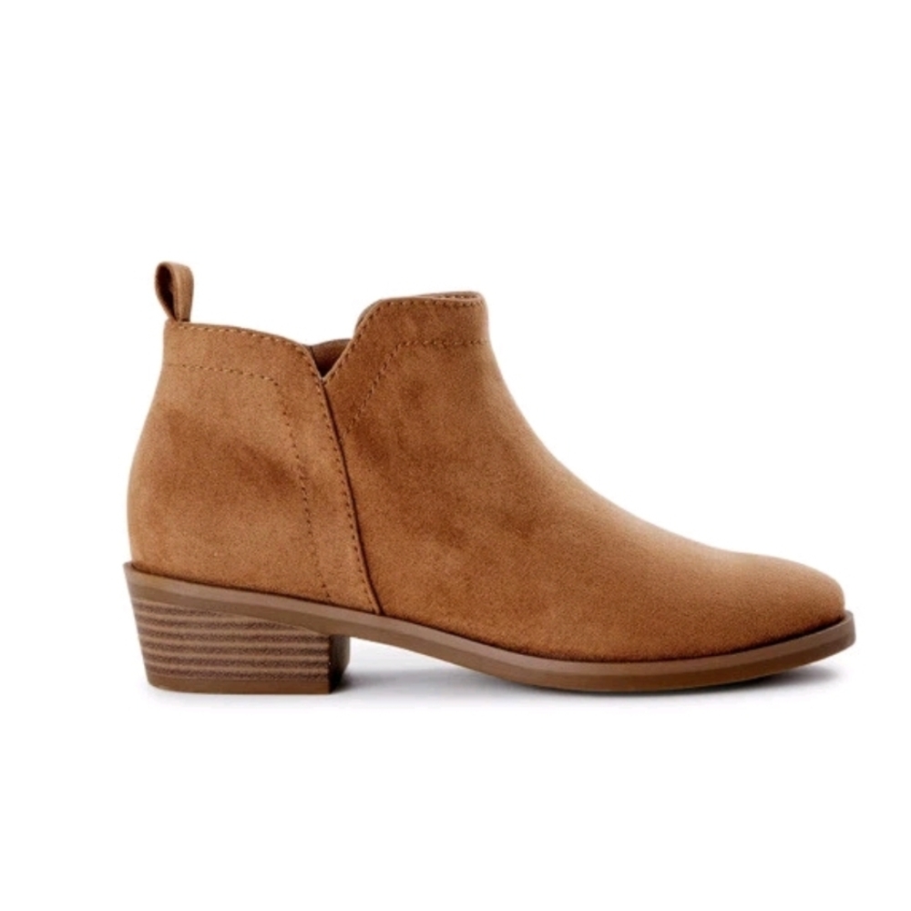 NEW Suede Ankle Boots Booties Shoes Women's Sz 11 - Picture 4 of 6